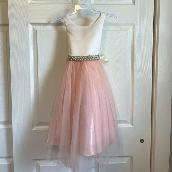 Silk Top Tulle Bottom Dress - Picture 3 of 12